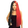Rubie's Long 2-Tone Gothic Black and Red Wig, Black/Red, One Size