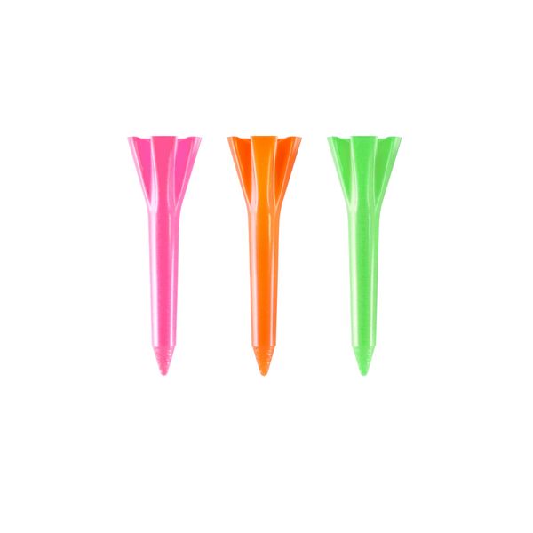 IZZO Golf Plastic Golf Tees, 1.5 Inch, White (Pack of 100)
