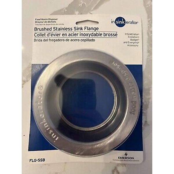 In-Sink-Erator Brushed Stainless Sink Flange FLG-SSB