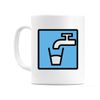 WeDoMugs Potable Water Graphic Icon Ceramic 11oz Coffee Tea Gift Mug Cup