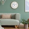 404-53707 La Crosse Technology 12.8" Atomic Wall Analog Wall Clock - Beech Wood