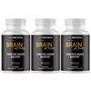 Brain Actives Cognitive Energy & Memory Enhancing Supplement Capsules 3 Bottles