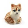 MyTinyWorld Dolls House Miniature Brown Ceramic Tabby Cat