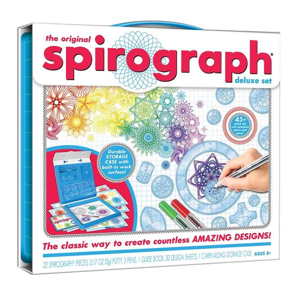 Spirograph — Deluxe Set — Spiral Art Drawing Kit — The Classic Way to Make Countless Amazing Designs — For Kids Ages 8+