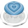 Aesthetic Light Blue Hearts PopSockets PopGrip for MagSafe