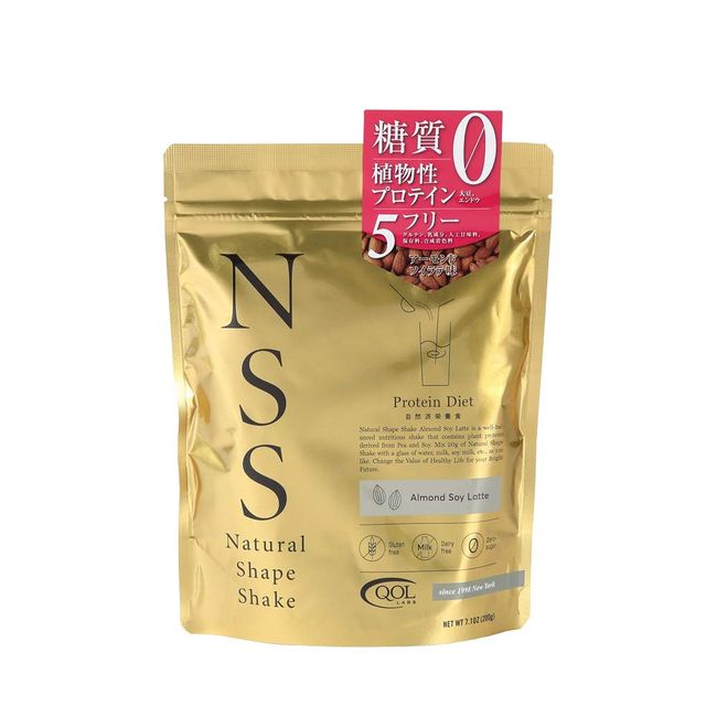 糖質ゼロ NSS ナチュラルシェイプシェイク アーモンドソイラテ味 200g