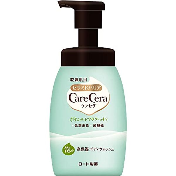 CareCera Foaming Highly Moisturizing Body Wash, Botanical Flower Scent, 15.2 fl oz (450 ml) x 1