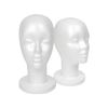 STUDIO LIMITED Styrofoam Mannequin Head, White Foam Wig Head Display (1 PACK)
