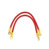 sourcingmap 2Pcs 25cm Length Universal Car Battery Wire Power Transfer Cable Red