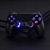 eXtremeRate Thumbsticks & Bullet Buttons & D-pad Replacements Kits for ps4 Controller, DTF LED Kit for ps4 Slim for ps4 Pro Controller
