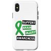 Support Brain Injury Awareness Month March Case for iPhone X/XS