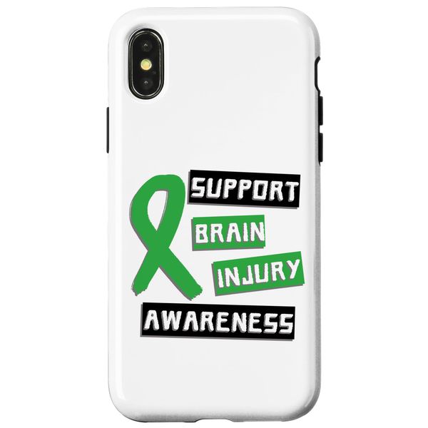 Support Brain Injury Awareness Month March Case for iPhone X/XS