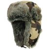 Faux Fur Camo Coloured Ushanka Style Hat (Medium (56/57))
