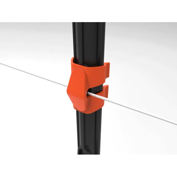 Gallagher Wire Clip Insulator for Insulated Line Posts | Snap-On Wire Insulators Only for Insulated Line Posts