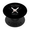 Baseballsport - Hit hard, run fast, turn left Baseball PopSockets mit austauschbarem PopGrip