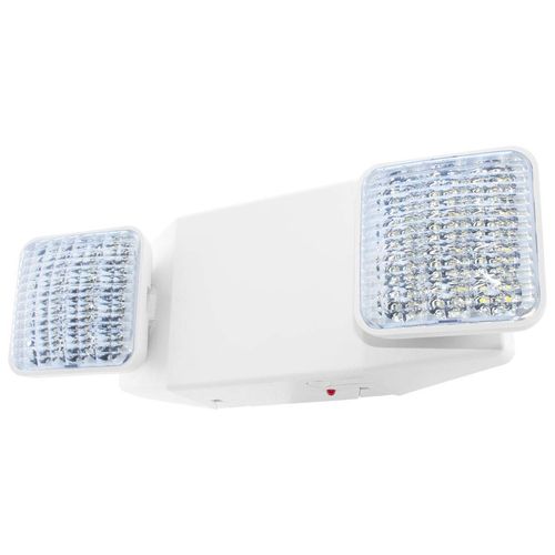 LFI Lights - UL Certified - Hardwired LED Standard Emergency Light - Square Head - EL2WBB
