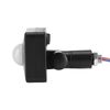 Outdoor Black 240V Mini Recessed PIR Motion Lighting Sensor/IP65 Detector