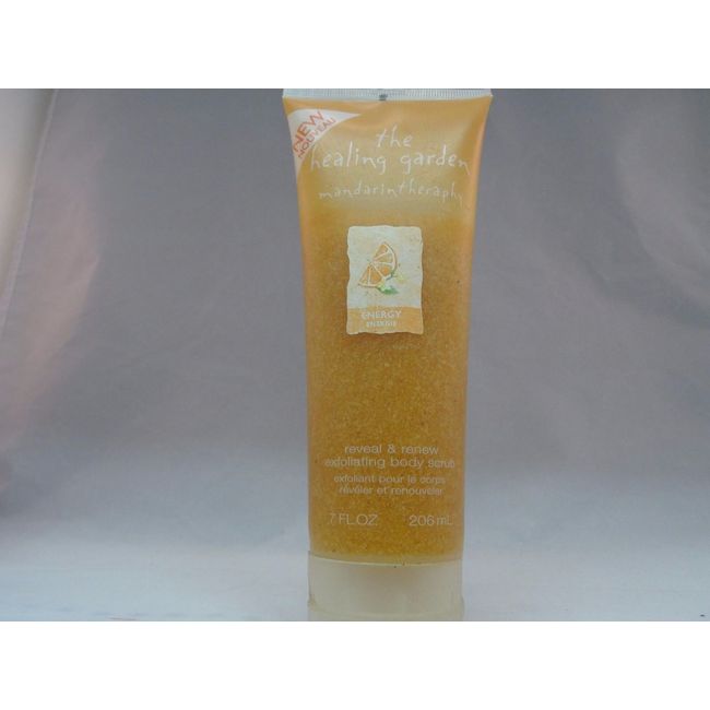 THE HEALING GARDEN MANDARIN THERAPY EXFOLIATING BODY SCRUB - 7.0 OZ. - NEW