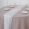 35 White 72" Premium Chiffon Extra Long Table Runners Wedding Party Supplies