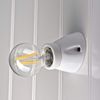 The Cable Store Ceramic Industrial E27 Ceiling/Wall Light Angled Lamp Holder