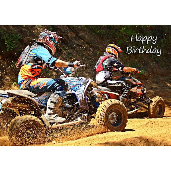 ATV Quad Bike Birthday Card