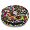 Skin Decal Vinyl Wrap for iRobot Roomba 650 655 Vacuum/Ethnic Circles Pattern
