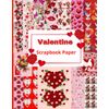 Valentine Scrapbook Paper: Craft cards with colorful patterns