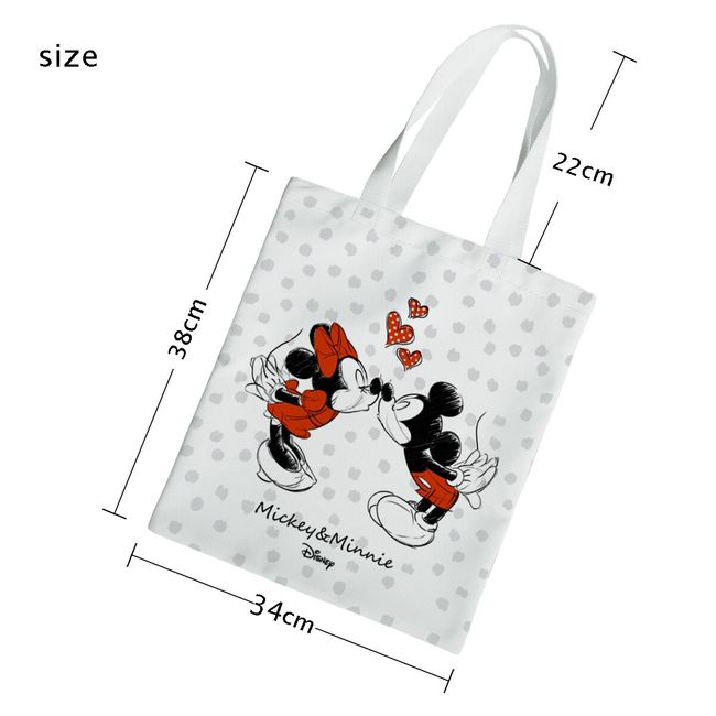 Disney Mickey Mouse And Minnie Mouse Patchwork Tote Bag - The