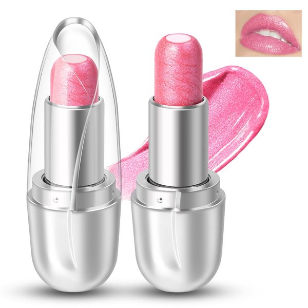 HOSAILY Jelly Glitter Lipstick, Magic Color Changing Lip Stain Queen, Hydrating Long Lasting Tinted Lip Balm with Creamy Texture, High Pigmented Non-Stick Lip Stain Glitter Lip Gloss Makeup, 05