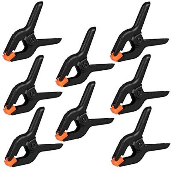 12 Pack Plastic Spring Clamps, 3.5inch Small Heavy Duty Clips 12 Pack,3.5inch