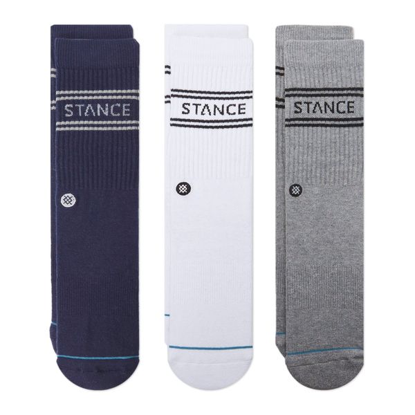Stance Basic 3 Pack CREW Short Socks, navy