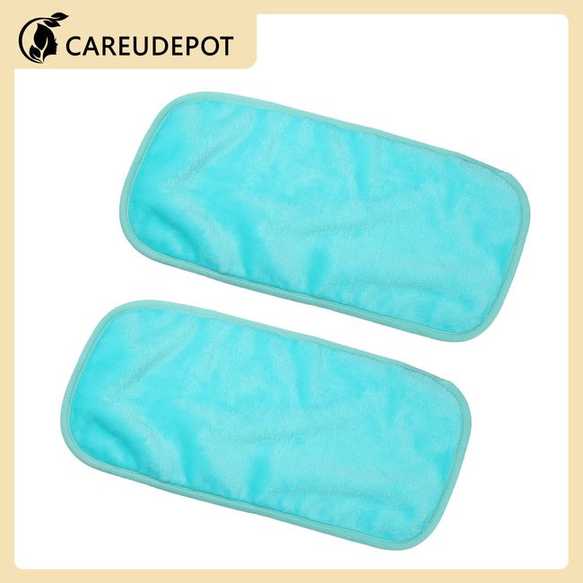 2Pcs Makeup Removal Cleaning Cloth Reusable Makeup Remover Green 16''x8''