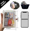 HLKZONE Disposable Rain Ponchos for Adults, Rainbow Colors, 6 Pack