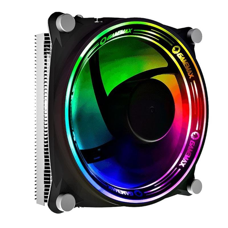 GameMax Gamma 300 ARGB CPU Cooler, ARGB LEDs, 5 Heatpipes, 1 x 120mm ...
