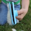 cuteNfuzzy Self Cleaning Pet Slicker Brush, Pink, Large