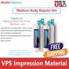 Dental Medium Body Regular Set VPS PVS Impression Material - 4 x 50ml Cartridges