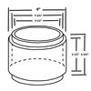 KastLite 8” Clear Polycarbonate Bollard Replacement Light Lens