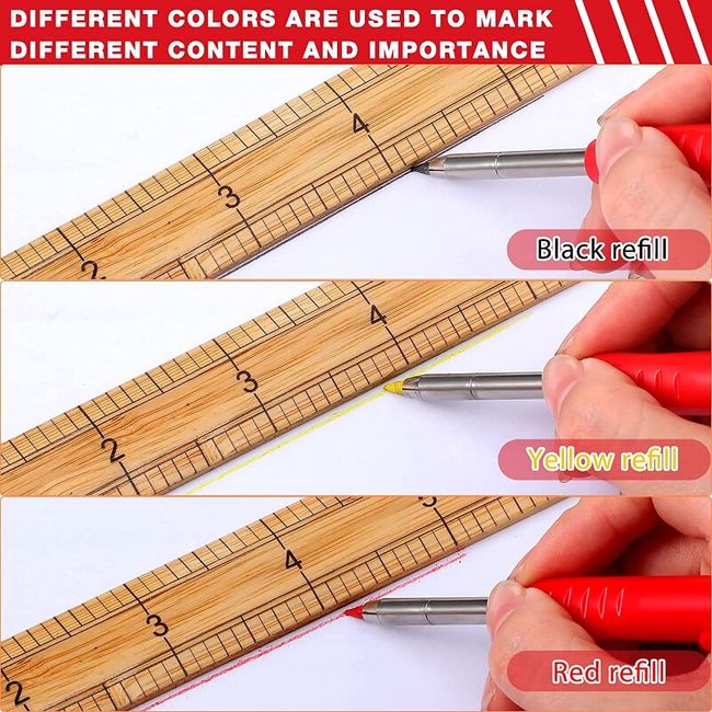 Construction Marker 10pcs 20mm Deep Reach Markers Pencils Deep