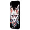 iPhone XR cute Female Fox Cub Flower Tattoo Design Case