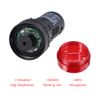 uxcell Red Indicator Light with Buzzer AC/DC 110V, 22mm Panel Mount Flashing Alarm, for Electrical Control Panel, HVAC, DIY Projects