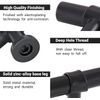 Goldenwarm 10 Pack Black Drawer Knobs - LST18BK Single Hole Modern Matte Black Cupboard Handles