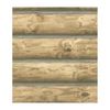 Lake Forest Lodge Rustic 3D Mountain LOGS Wallpaper CH7977 Prepasted Double Roll