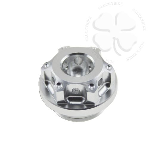Silver CNC GP Engine Oil Cap CNC Aluminum Filler For Yamaha YZF R6 R1 Seal