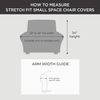 SureFit Home Décor Soft Suede Chair Cover, Polyester, Relaxed Fit, Machine Washable One Piece Taupe Color