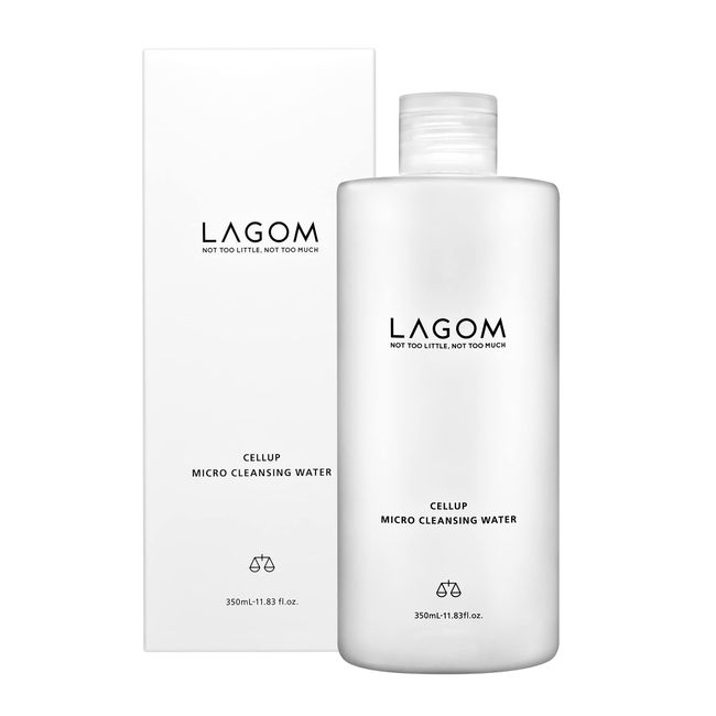LAGOM Micro Cleansing Water, Makeup Remover, Cleansing, Wiping Removal, Sebum, Pores Stains, Rough Skin, Moisturizing, Charges Firm & Moisturizing, 11.8 fl oz (350 ml), Genuine Japanese Product