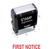 StampExpression - First Notice Office Self Inking Rubber Stamp - Red Ink (A-5543)