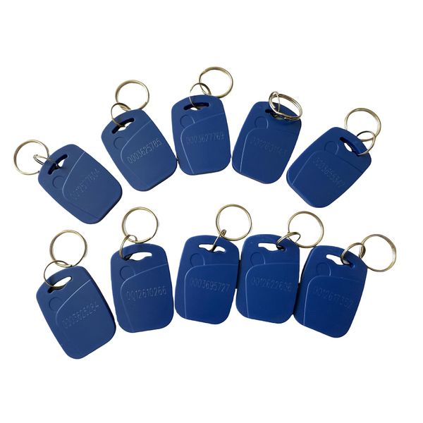 10 PCS 125KHz EM4100 Keyfobs RFID Access Control Cards Proximity TK4100 Keychains Smart ID Keycard Read Only