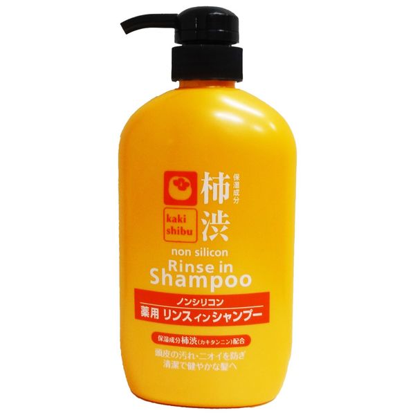 Kumano Persimmon Rise in Shampoo Bottle, 600ml