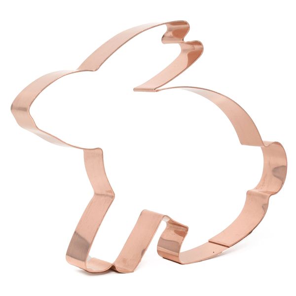 Folk Art Bunny Rabbit Copper Cookie Cutter