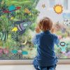 Hand Drawn Space Window Stickers for Creating a Space Themed Room